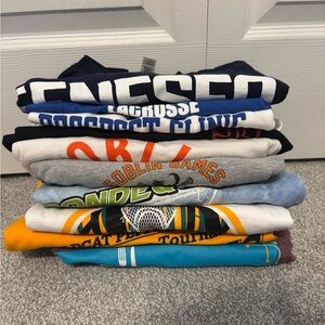 Colorful Lacrosse T-Shirts Bundle, size Small